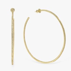 Melinda Maria Bad Ass 3” Hoops Earrings